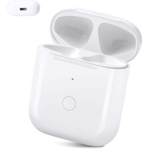 KALANKA-Étui de chargement sans fil compatible avec Air-pod 1 et 2 générations, boîtier de charge sans fil d'origine, bouton de synchronisation Bluetooth