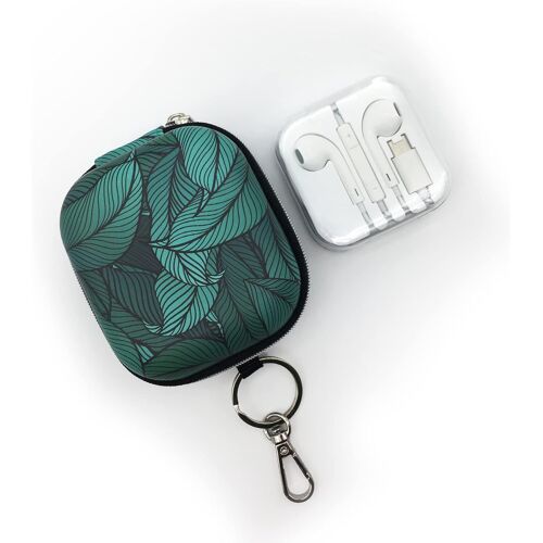 acdsgd-Belyo Pack Audio avec étui pour écouteurs - Étui avec Fermeture pour Casque - Housse Rigide Universelle pour Casque Type c