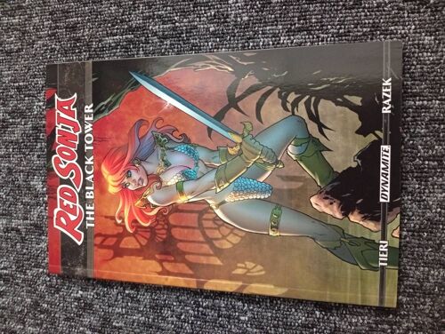 T.P.B. Red Sonja : " The Black Tower " (Collection Features: Red Sonja, The Black Tower # 1, 2, 3 & 4 - An Exclusive Interview With Frank Tieri - 2025, Dynamite Entertainment, 9781606907924)