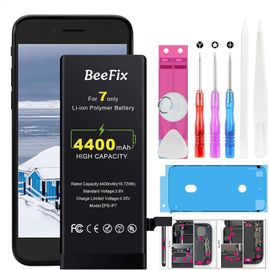 Batterie Pour Iphone 7, 4400mah Batterie De Remplacement Haute Capacité Batterie De Remplacement Compatible Avec A1660 A1778 A1779 Les Outils De Réparation Professionnel