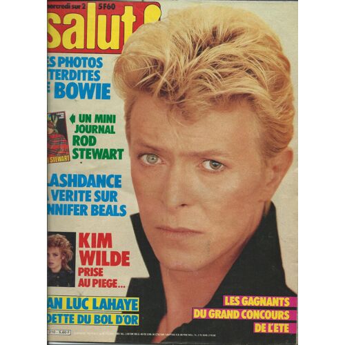 Salut 12/10/1983 David Bowie, Rod Stewart, Kim Wilde, Jean-Luc Lahaye, Flashdance / Jennifer Beals, Duran Duran, Francis Cabrel, La Guerre Des Étoiles, Octopussy,