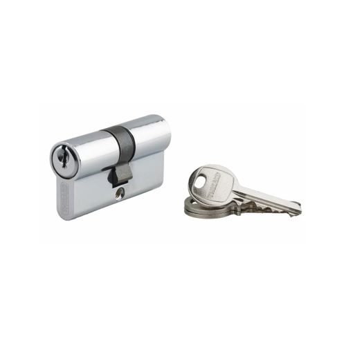 Cylindre de serrure à clé crantée Ecopro nickelé - 30 x 30 - Varié - THIRARD - 00007258