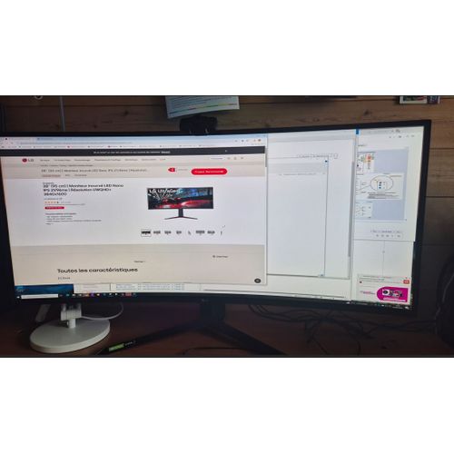 écran PC gamer LG UltraGear avec dalle LED Nano IPS 21:9