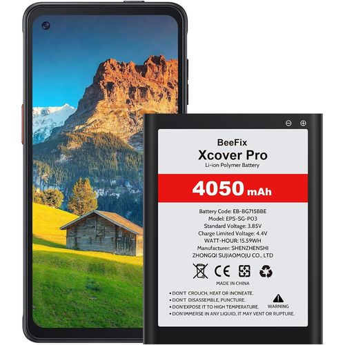 Batterie Pour Samsung Galaxy Xcover Pro, 4050mah Batterie De Remplacement À Haute Capacité Li-Ion Polymère Pour Galaxy Xcover 6 Pro(Eb-Bg715bbe)
