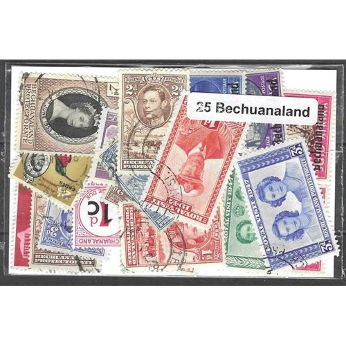Bechuanaland 25 Timbres Différents