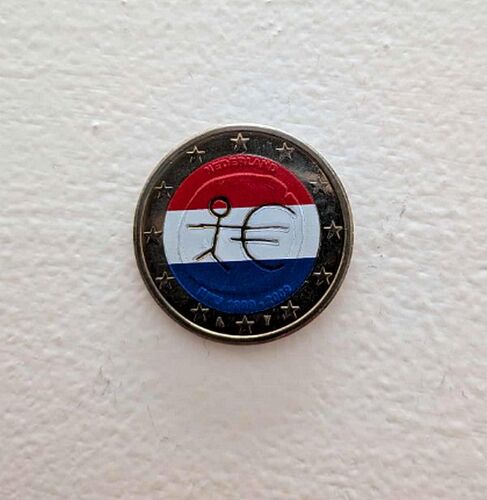Pays Bas 2009 - E M U - 2 Euros Commemorative - Couleur - Colored - Coloriert - In Farbe - Color
