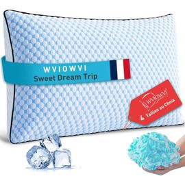Oreiller Ergonomique Cervical, Oreiller Mémoire Forme 40x60 Cm ¿ Coussin Refroidissement ¿ Housse Lavable ¿ Hauteur Personnalisable, Ultra Confort Moelleux Et Excellent Soutien 