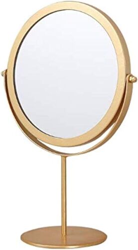 Tabletop Mirrors Metal Rotating Mirror Adjustable Standing Mirror 19cm 
