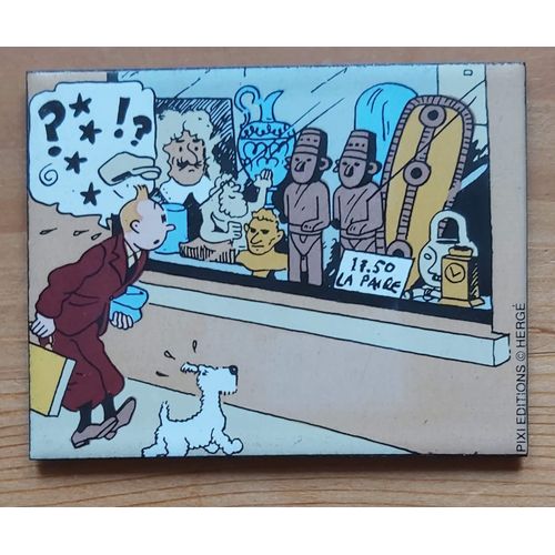 Magnet Émaillé Tintin Editions Pixi La Vitrine De L'Antiquaire