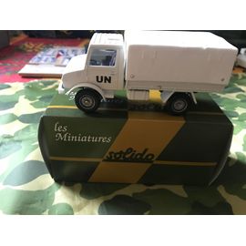 Camion Mercedes Unimog 4x4 U400 Blanc Un 1 50eme En Zamac De La Marque Solido -Solido-Solido