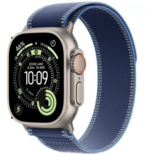 Apple Watch Ultra 3 - 49 mm - Titane Naturel / Boucle Trail Bleu - M/L - Cellular