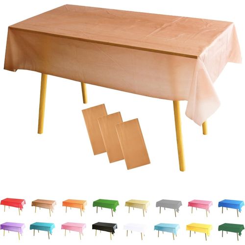Sjzg-3 Pièces Nappe Rectangle (137 X 274 Cm) Café Nappe De Table Anti-Tâches Polyester Couverture De Table Protection De Table Pour Salle À Manger, Jardin, Fête, Mariage, Maison, Banquet Halloween No