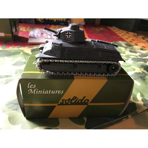 Char Allemand Somua S35 Beutepanzer 1/50eme En Zamac De La Marque Solido -Solido-Solido