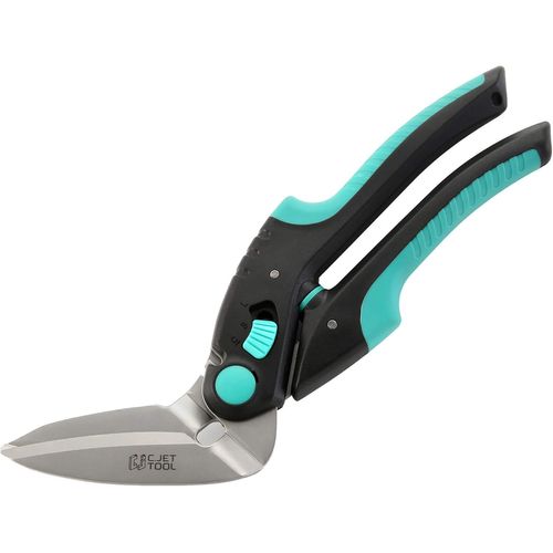 Teppd-Ciseaux Robustes De 25,4 Cm, Coupe-Tapis, Ciseaux Industriels, Polyvalents, Ciseaux Pour Tapis, Carton, Cuir, Élagage, Jardinage, Poignée Souple Professionnelle Acier Inoxydable (Turquoise)