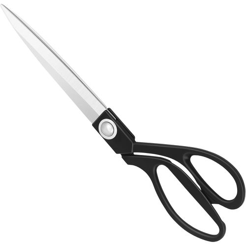 Teppd-Ciseaux De Couture Haute Performance 26cm - Ciseaux De Coupe Professionnels En Acier Inoxydable Et Cuivre Pour Tissu-Cuir Couture Artistes Étudiants Couturières, Noir