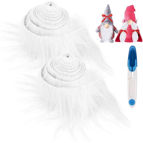 Teppd-2 Pcs Tissu En Fausse Fourrure, Fourrure Synthétique En Peluche, Fausse Fourrure Pour Bricolage Avec Ciseaux, Pour Le Bricolage, La Couture, La Décoration