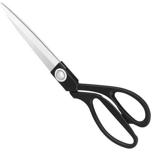 Teppd-Ciseaux De Couture Haute Performance 24cm - Ciseaux De Coupe Professionnels En Acier Inoxydable Et Cuivre Pour Tissu-Cuir Couture Artistes Étudiants Couturières, Noir