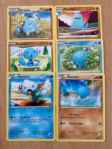 (3164) 2x Maraiste + 4x Axoloto (Pokemon)