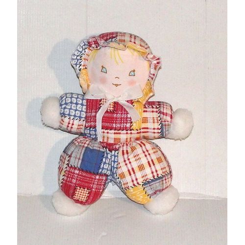 Doudou Poupée Chiffon Tissus Patchwork Ajena