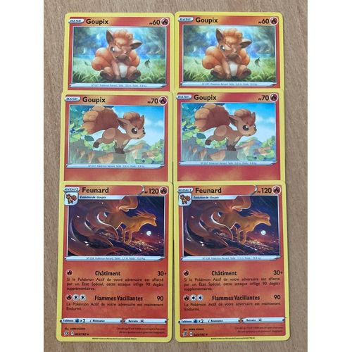 (3184) 4x Goupix + 2x Feunard (Pokemon) 
