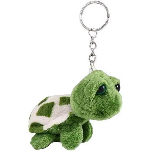 PATA-Porte-clés tortue en peluche, pendentif mignon en peluche, mini poupée tortue de dessin animé, porte-clés en peluche poupée tortue porte-clés en peluche pour la maison