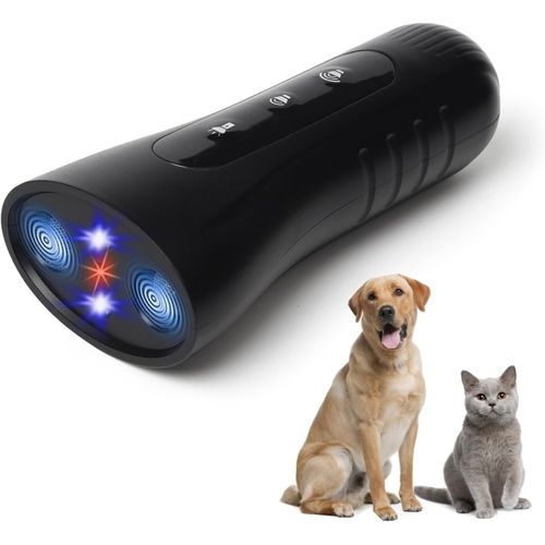 Pata-Dissuasion D'aboiement, Dressage De Chien Par Ultrasons, Anti-Aboiement Portable, Arrêt Des Aboiements Des Chiens De Voisinage Par Ultrasons, Correction Des Mauvais Comportements Des Chiens