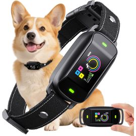 Collier Anti-Aboiement Chiens, Collier Intelligent Pour Chiens Avec 4 Modes D'entraînement, Rechargeable, Étanche Ip67, 5 Niveaux De Sensibilité Réglables, Adapté À Toutes Les Races De Chiens