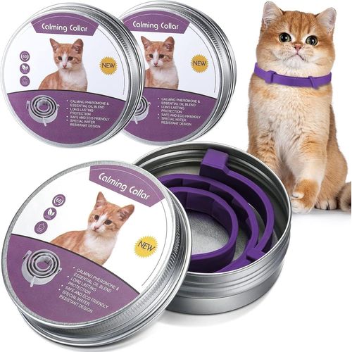 Pata-Collier Antiparasitaire 2 Pièces Collier Anti Puces Pour Chat 38-62cm Rduit Le Stress Et Les Problèmes Comportementaux