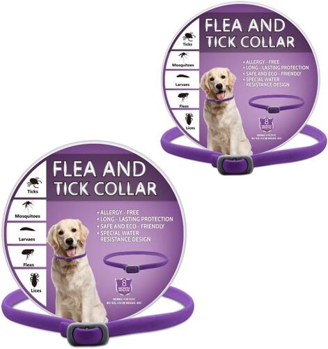 Lot De 2 Colliers Répulsifs Pour Chiens : Pour Chiens De Petite, Moyenne Et Grande Taille, Avec Design Réglable, Convient Également Aux Chiots De Plus De 6 Semaines