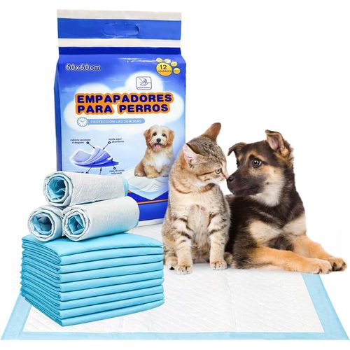 Pata-® 60x60 Cm Alaise Pour Chien, 12 Unités, Alese Chien, Tapis Hygiéniques Jetables Pour Animaux De Compagnie, Lingettes De Dressage Et De Dressage, Absorbantes, Revêtement Antidérapant