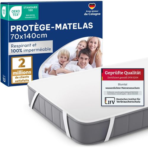 PATA-Protege Matelas 70x140 cm - Lot de 1 - Protege Matelas à Enfiler Garanti Oeko-Text - alese 70x140 Lavable et 100% imperméable et résistante avec 4 Coins élastiques - agréable pour la Peau