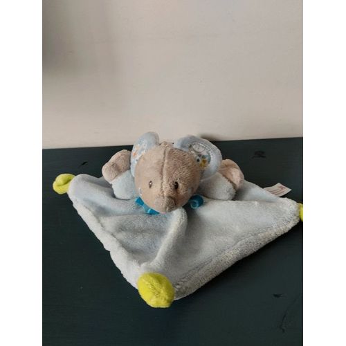 Doudou Plat Carré Souris Nicotoy