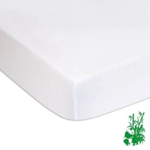 Alèses Bambou Pu 40x90 - Easy Dort - Lot De 2 - Résistante Aux Lavages - Blanc