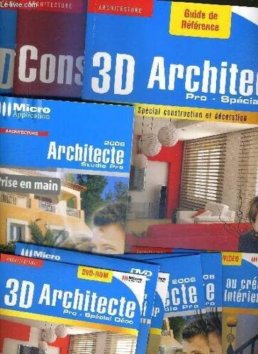 3d Architecte - Pro - Special Deco 2008 - Coffret 4 Livres : Pise En Main... + 2 Cd : Installation, Accès Bonus... + 1 Dvd-Rom : Installation, Fiches De Bricolage... + 3 Dvd Video : Acheter ...