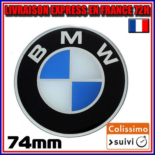 Remplacement Emblème Bmw Bleu/Blanc Voiture 74 Mm Logo Bmw