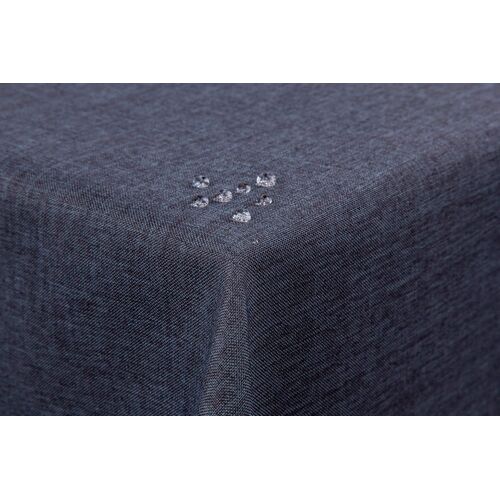 Sjzg-Nappe Aspect Lin Effet Lotus Lavable Avec Bord Droit Taille Et Couleur Au Choix, Polyester, Gris, Eckig 110x180