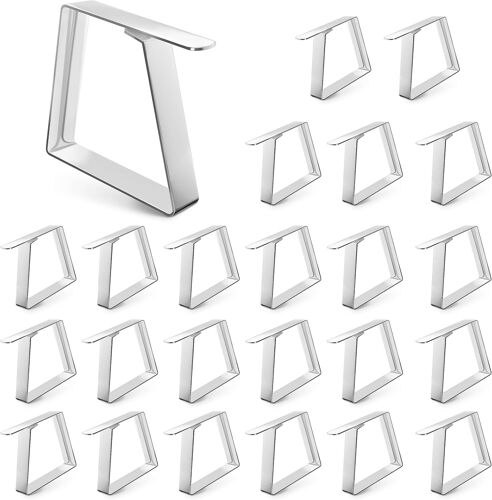 Sjzg-Lot De 24 Pinces À Nappe En Acier Inoxydable De Qualité Supérieure, Robustes, Inoxydables ¿ Support Pour Nappe, Pinces De Table, Pinces De Table