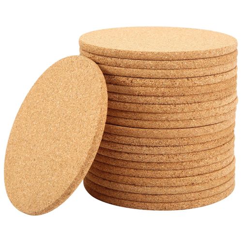 20 Paquets de Sous-Verres en LièGe pour , Sous-Verres de Bar Absorbants RéSistants à la Chaleur Soucoupes RéUtilisables pour Verres à Vin Tasses Tasses