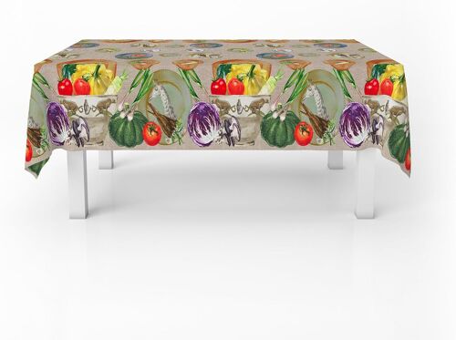 Sjzg-Nappe Panama Anti-Taches, 100% Coton, Orto In Tavola 150 X 150 Cm