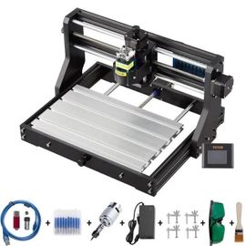 VEVOR Machine a Graver Laser CNC 3018 Graveur Laser 500 mW Zone de Travail 30 x 18 x 4,5 cm GRBL Haute Precision, Machine de Gravure