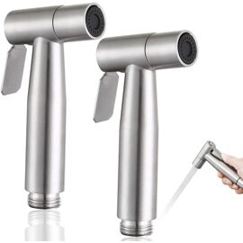 Praknu Kit Douchette WC Complet - Pulverisateur Bidet à Main avec Pomme