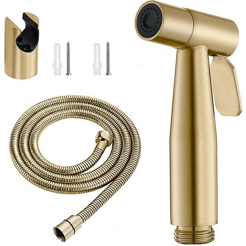 Douchette WC,1/2"" Douchettes pour Bidet WC,Pulvérisateur de Baignoire Portatif pour Toilettes,Douchette Toilette WC,Kit de Pulvérisateur de Bidet en Acier Inoxydable SUS 304