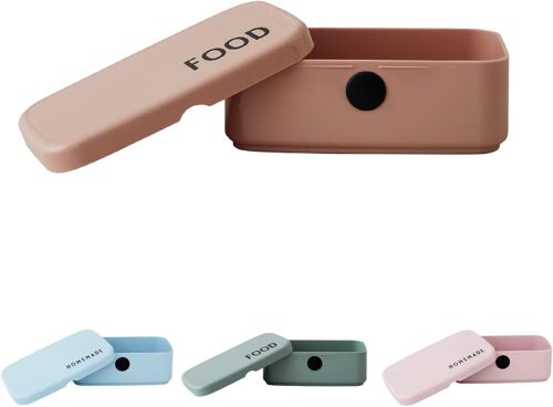 Boite a Gouter | Cadeau Homme & Noel Femme | Lunch Box Sans BPA/BPS | Boite a Gouter Enfant & Adultes | Lunch Box Micro ondable | Snack Box pour La Maison et Le Bureau