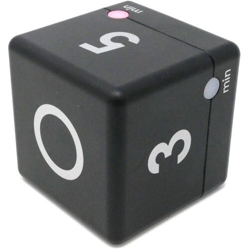 Digital Cube Timer, 38.2036.06, Cube de Temps, chronomètre, avec 4 Temps de déroulement Fixes : 10-20-30-60 Sec, Bleu