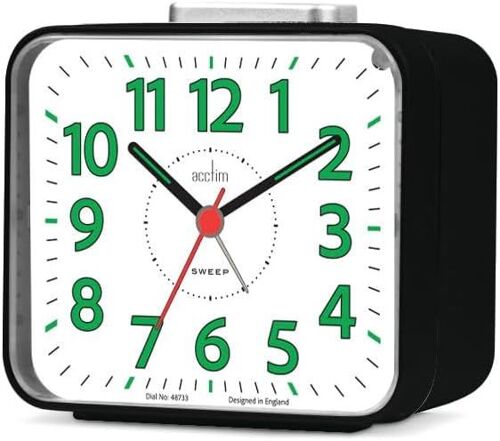 Parker Réveil sonore sans tic-tac Noir