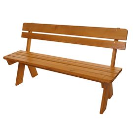 Banc De Jardin Hwc-L66, Banc En Bois Banc De Parc, Qualité Gastronomique, Bois Massif 148cm   Miel