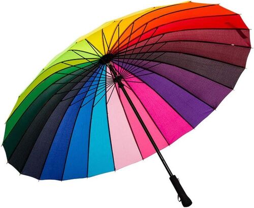 Grand Parapluie à La Mode à Manches Longues avec Parapluie Droit 24 UV
