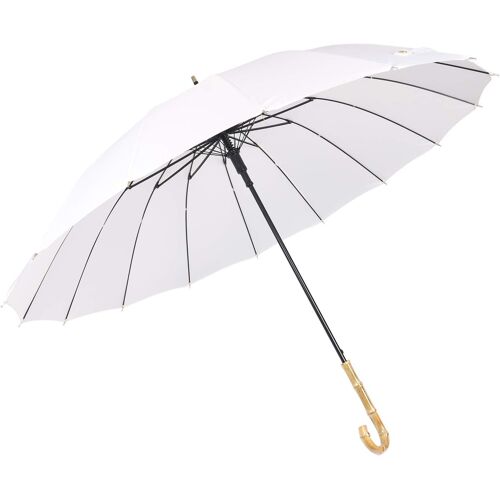 Parapluie De Golf Classique Manche En Bois Coupe-Vent Solide Ouverture Automatique Parapluie Voyage Léger Ks08