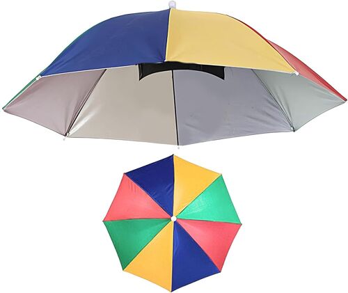 Chapeau Parapluie Pour - Chapeau Anti-Solaire Pour La Pêche | Imperméable Réglable Léger Pour Camping Jardin Plage Randonnée Pêche