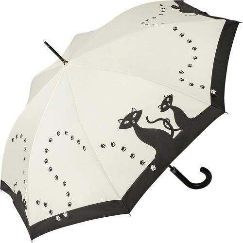 Parapluie Chats Noirs Canne Grand Robuste Ouverture Automatique